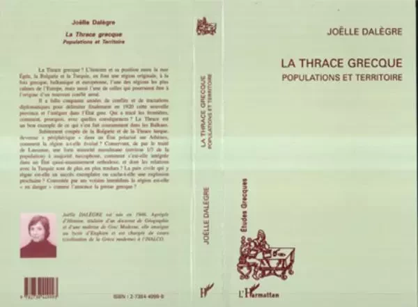 La Thrace grecque - Joëlle Dalègre - Editions L'Harmattan