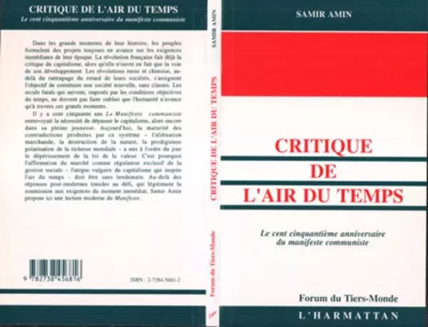 Critique de l'air du temps - Samir Amin - Editions L'Harmattan