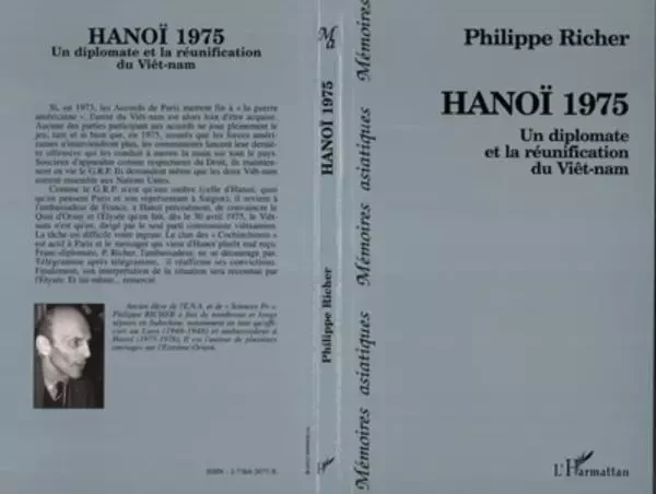 Hanoï 1975 - Philippe Richer - Editions L'Harmattan