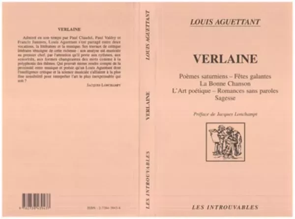 Verlaine - Louis Aguettant - Editions L'Harmattan