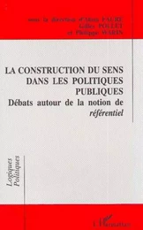 La construction du sens dans les politiques publiques