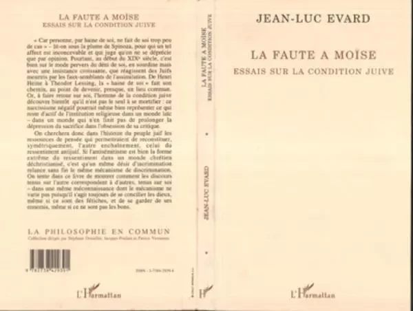 La faute à Moïse -  - Editions L'Harmattan