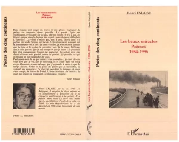 Les beaux miracles, poèmes, 1984-1996 - Henri Falaise - Editions L'Harmattan