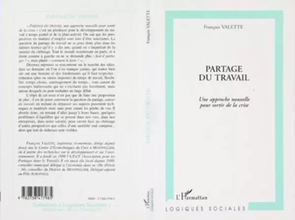 Partage du travail - François Valette - Editions L'Harmattan