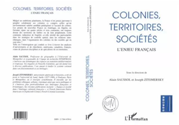 Colonies, territoires, sociétés -  - Editions L'Harmattan