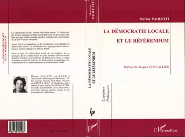 La démocratie locale et le référendum - Marion Paoletti - Editions L'Harmattan