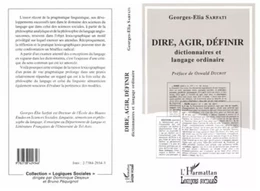 Dire, agir, définir