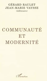 Communauté et modernité