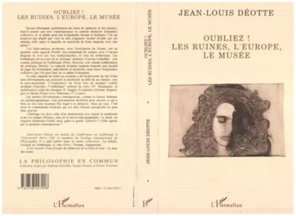 Oubliez ! - Jean-Louis Deotte - Editions L'Harmattan