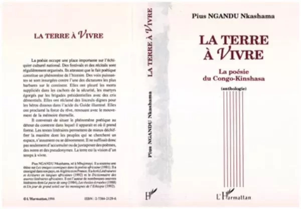 La terre à vivre - Pius Ngandu Nkashama - Editions L'Harmattan