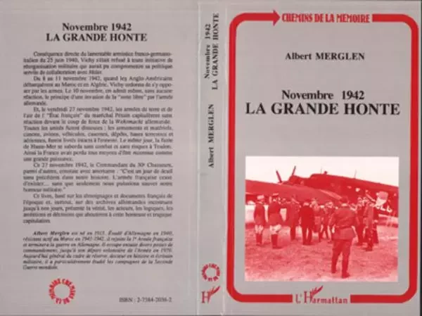 Novembre 1942 - Albert Merglen - Editions L'Harmattan