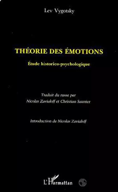 Théorie des Émotions - Lev Vygotsky - Editions L'Harmattan