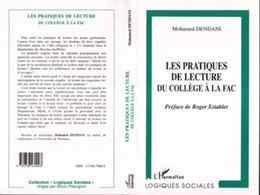 Les pratiques de lecture du Collège à la Fac