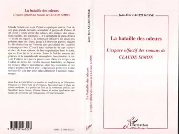 La Bataille des Odeurs - Jean-Yves Laurichesse - Editions L'Harmattan