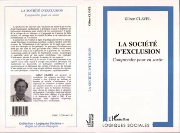 La Société d'exclusion - Gilbert Clavel - Editions L'Harmattan