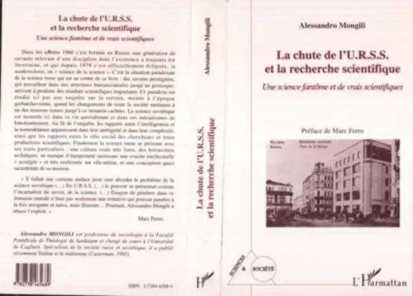 La Chute de l'URSS et la Recherche Scientifique - Alessandro Mongili - Editions L'Harmattan