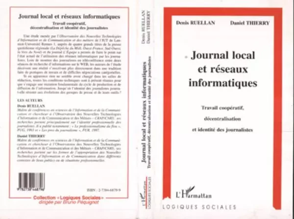 Journal Local et Réseaux Informatiques -  Thierry daniel, Denis Ruellan - Editions L'Harmattan