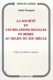 La société et les relations sociales en Berry au milieu du XIXe siècle