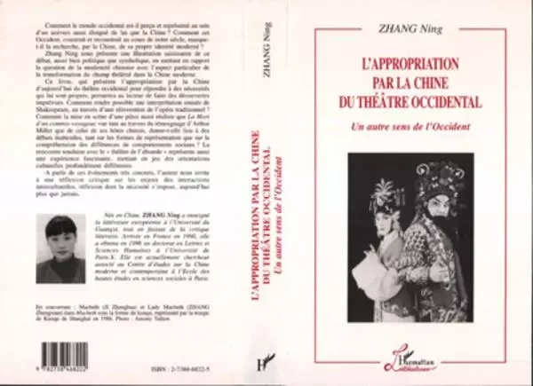 L'appropriation par la Chine du Théâtre Occidental - Ning Zhang - Editions L'Harmattan