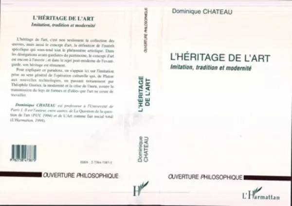 L'HÉRITAGE DE L'ART - Dominique Chateau - Editions L'Harmattan