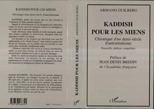 Kaddish pour les miens - Armand Guilberg - Editions L'Harmattan