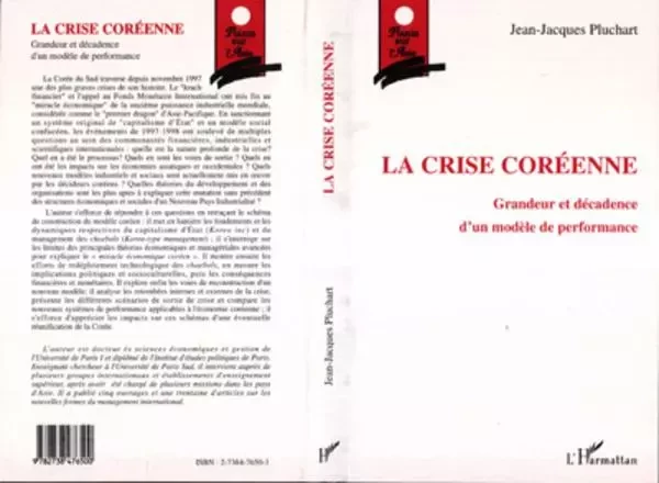 LA CRISE COREENNE - Jean-Jacques Pluchart - Editions L'Harmattan