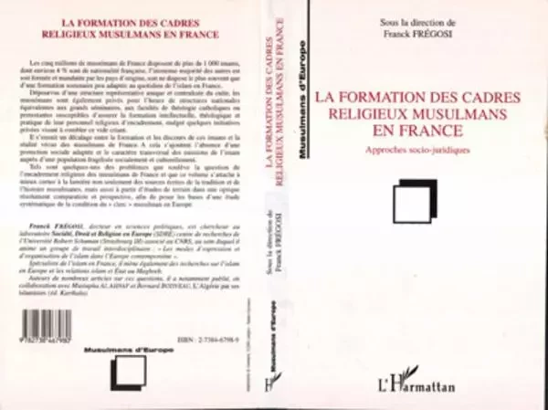 La Formation des Cadres Religieux Musulmans en France -  - Editions L'Harmattan