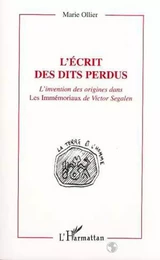 L'écrit des dits perdus