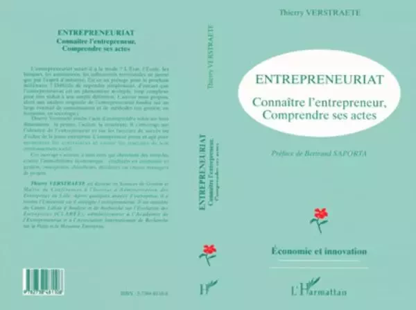 ENTREPRENEURIAT - Thierry Verstraete - Editions L'Harmattan