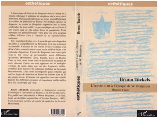 L'OEUVRE D'ART A L'EPOQUE DE W.BENJAMIN - Bruno Tackels - Editions L'Harmattan