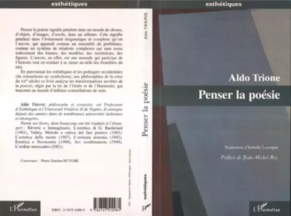 PENSER LA POÉSIE - Aldo Trione - Editions L'Harmattan