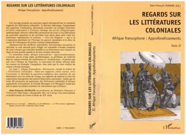 REGARDS SUR LES LITTERATURES COLONIALES - Jean-François Durand - Editions L'Harmattan