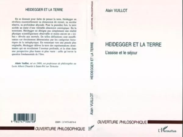 HEIDEGGER ET LA TERRE - Alain Vuillot - Editions L'Harmattan