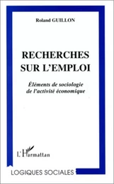 RECHERCHES SUR L'EMPLOI