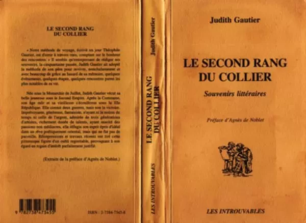 LE SECOND RANG DU COLLIER - Judith Gautier - Editions L'Harmattan