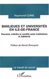 BANLIEUES ET UNIVERSITÉS EN ILE-DE-FRANCE