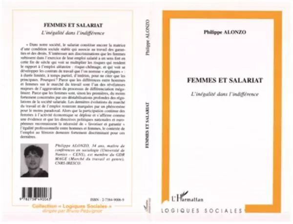 FEMMES ET SALARIAT - Philippe Alonzo - Editions L'Harmattan