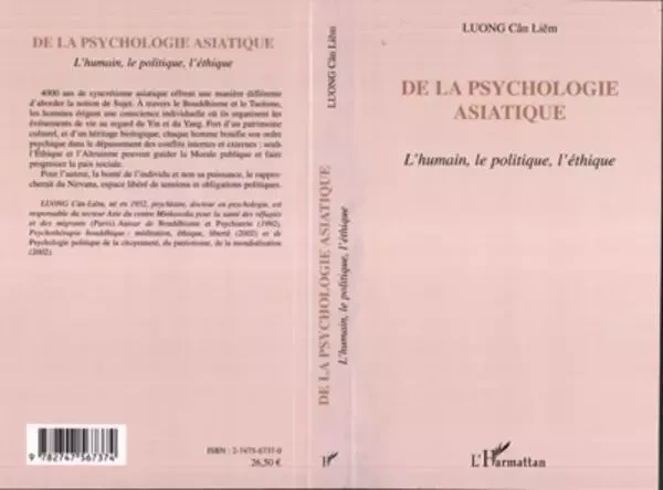 De la psychologie asiatique - Cân-Liêm Luong - Editions L'Harmattan