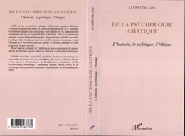 De la psychologie asiatique