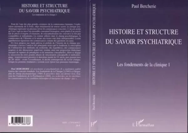 Histoire et structure du savoir psychiatrique - Paul Bercherie - Editions L'Harmattan