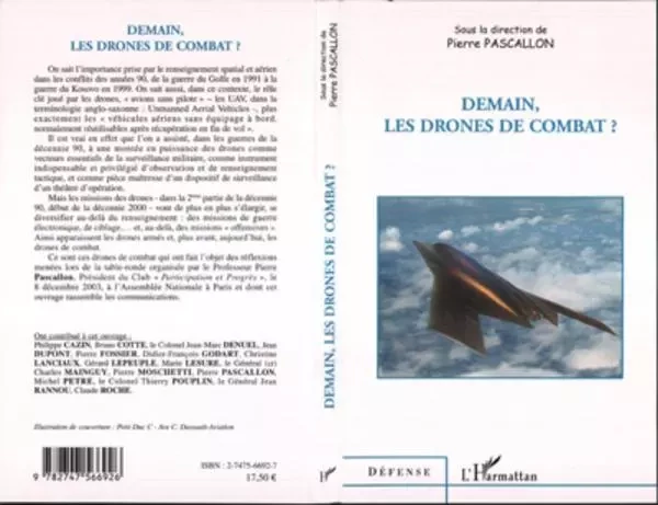 Demain, les drones de combat ? - Pierre Pascallon - Editions L'Harmattan