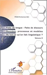 Faits de langue Faits de discours