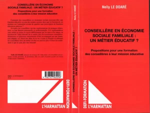 Conseillère en économie sociale familiale : un métier éducatif - Nelly Le Doaré - Editions L'Harmattan