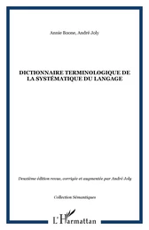 Dictionnaire terminologique de la systématique du langage