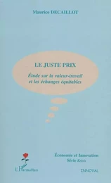 Le juste prix