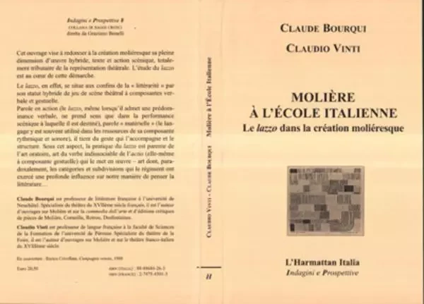 Molière à l'École italienne - Claude Bourqui, Claudio Vinti - Editions L'Harmattan