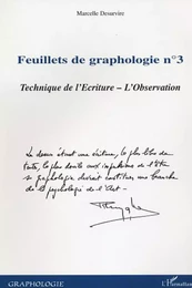 Feuillets de graphologie n°3