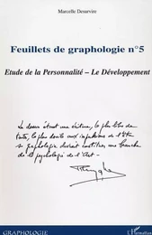 Feuillets de graphologie n°5