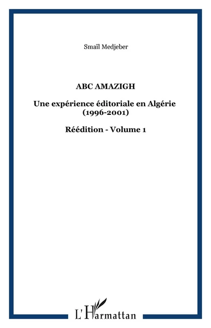 ABC Amazigh - Smaïl Madjeber - Editions L'Harmattan