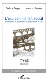 L'eau comme fait social